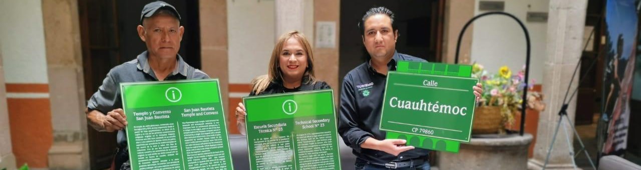 COXCATLÁN TENDRÁ NUEVA NOMENCLATURA Y SEÑALÉTICA TURÍSTICA